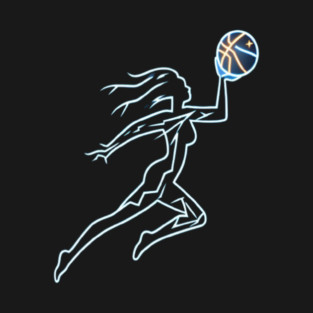 [No Background] Girl Shooting Basketball - Digital Art T-Shirt