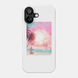 Pink Moon Rising Phone Case