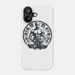 Shaolin Monk meditates Phone Case