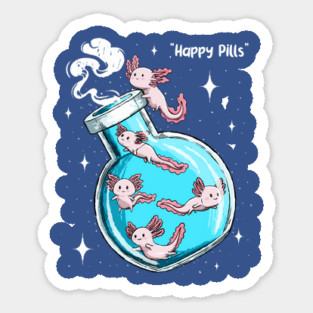 Axo-Happy Pills Sticker