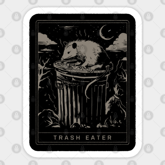 Opossum The Trash Eater Sticker by GoshWow®