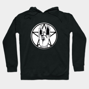 burning church devil sign Hoodie