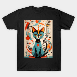 Retro MCM Atomic Cat T-Shirt