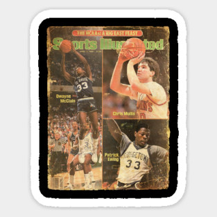 COVER SPORT - SPORT ILLUSTRATED - DWAYNE MCCLAIN CHRIS MULLIN PATRICK EWING Sticker