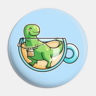 Tea-Rex Pin