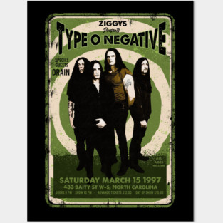 Type O Negative Concert Poster Posters and Art