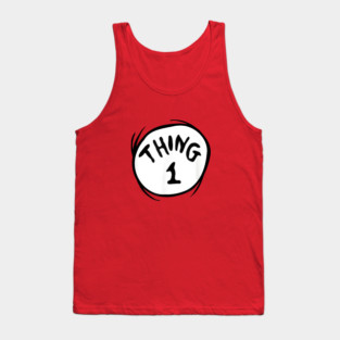 Dr. Seuss Thing 1 logo Tank Top