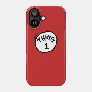 Dr. Seuss Thing 1 logo Phone Case