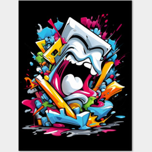 graffiti style Posters and Art