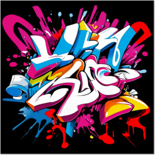 graffiti style Posters and Art