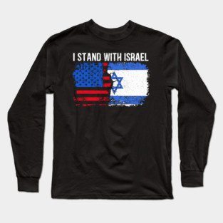 I Stand With Israel Long Sleeve T-Shirt