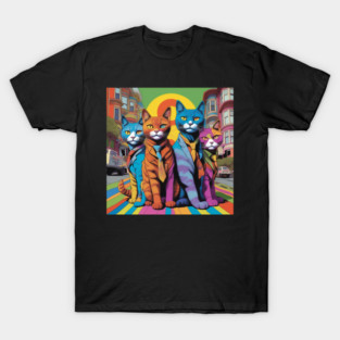 Cats in Haight Ashbury San Francisco during The Summer Of Love T-Shirt