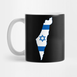 Israel Map Israeli flag Mug