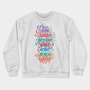 Seven Book Titles and Colors Crewneck Sweatshirt
