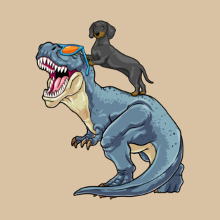 Wiener The T-Rex Rider T-Shirt