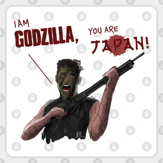 Things to Do in Denver: I AM GODZILLA! YOU ARE JAPAN! Sticker by 51Deesigns
