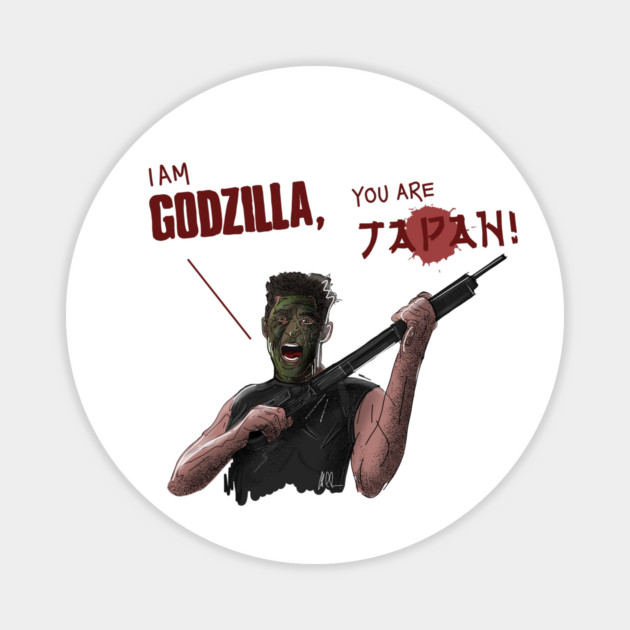 Things to Do in Denver: I AM GODZILLA! YOU ARE JAPAN! Magnet by 51Deesigns