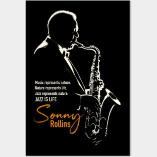 Sonny Rollins silhouette Posters and Art