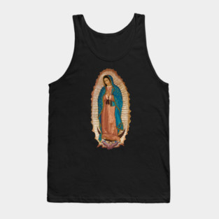 La Virgen de Guadalupe Religious Art Print Tank Top