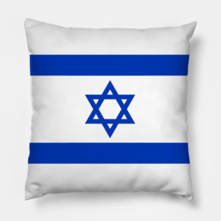 Star Israel Flag Pillow