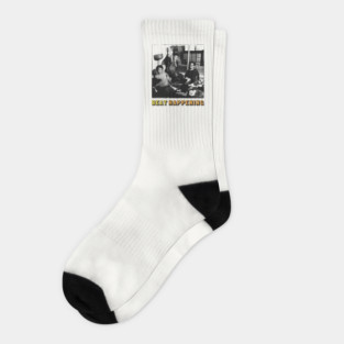 Beat Happening • • Original Fan Tribute Design Socks