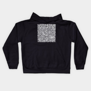 Pop Art Abstract (Haring Inspired) Kids Hoodie