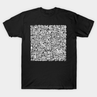 Pop Art Abstract (Haring Inspired) T-Shirt