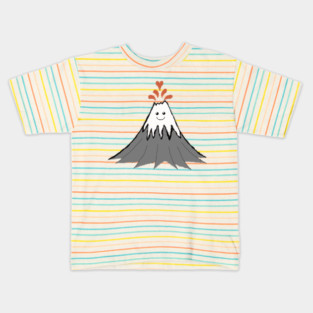 Cute Volcano Kids T-Shirt