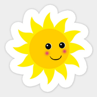 Friendly Sun Sticker