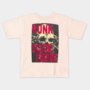 vintage punk is culture of resistance Kids T-Shirt