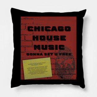 Fly Your House Music Flag! Pillow