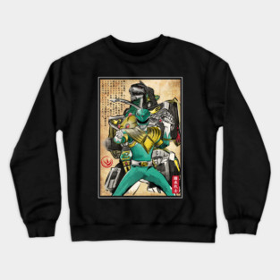 Green Ranger woodblock Crewneck Sweatshirt
