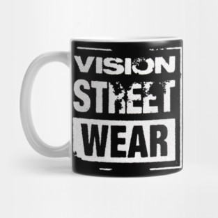 Vision Street Wear Skateboarding Disstresed 1980s Original Aesthetic Tribute 〶 Mug