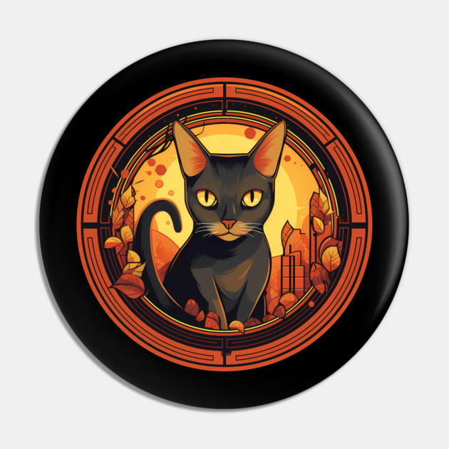 Abyssinian Cat Halloween, Cat Lover Pin by logiamerch
