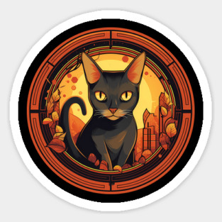 Abyssinian Cat Halloween, Cat Lover Magnet