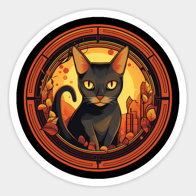 Abyssinian Cat Halloween, Cat Lover Magnet by logiamerch