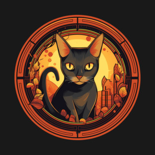 Abyssinian Cat Halloween, Cat Lover T-Shirt