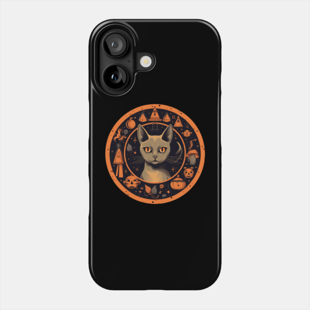 Abyssinian Cat Halloween, Cat Lover Phone Case by logiamerch