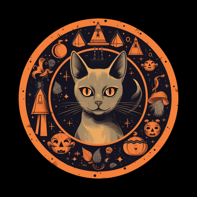 Abyssinian Cat Halloween, Cat Lover by logiamerch