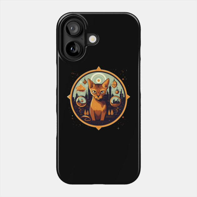 Abyssinian Cat Halloween, Cat Lover Phone Case by logiamerch