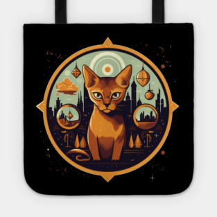 Abyssinian Cat Halloween, Cat Lover Tote