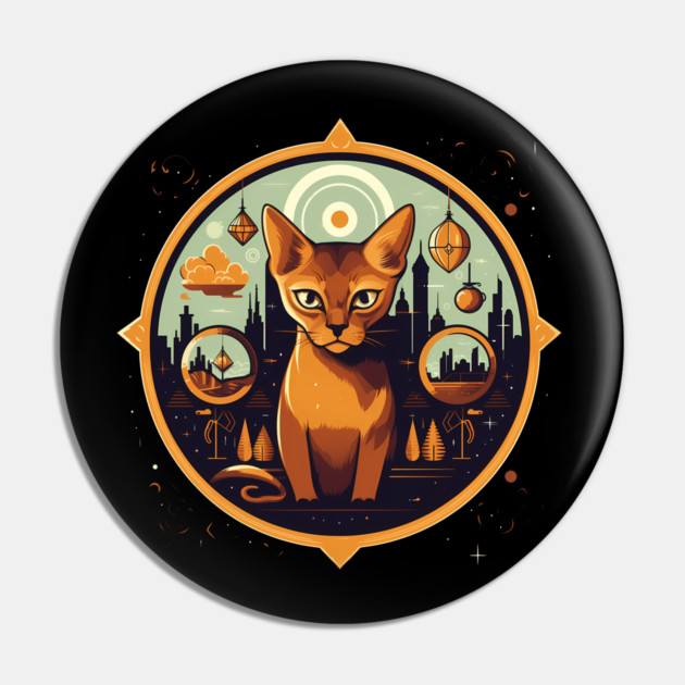 Abyssinian Cat Halloween, Cat Lover Pin by logiamerch