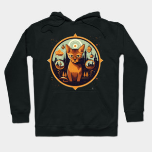 Abyssinian Cat Halloween, Cat Lover Hoodie