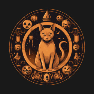 Abyssinian Cat Halloween, Cat Lover T-Shirt