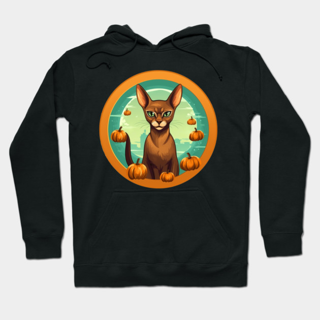 Abyssinian Cat Halloween, Cat Lover Hoodie by logiamerch
