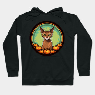 Abyssinian Cat Halloween, Cat Lover Hoodie