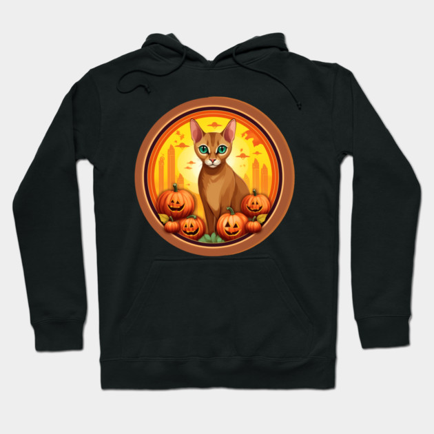 Abyssinian Cat Halloween, Cat Lover Hoodie by logiamerch