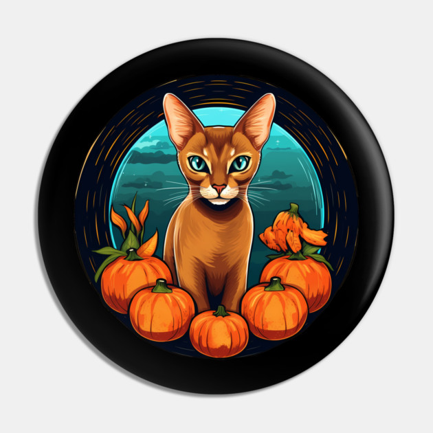 Abyssinian Cat Halloween, Cat Lover Pin by logiamerch