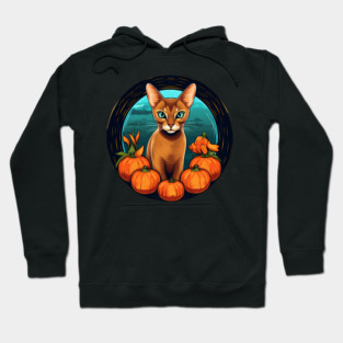 Abyssinian Cat Halloween, Cat Lover Hoodie