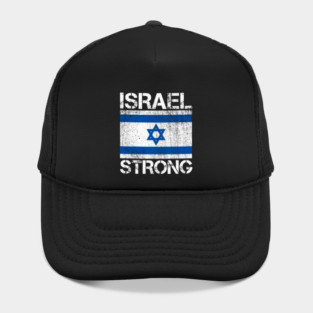 Israel Strong - I stand with Israel Flag Hat